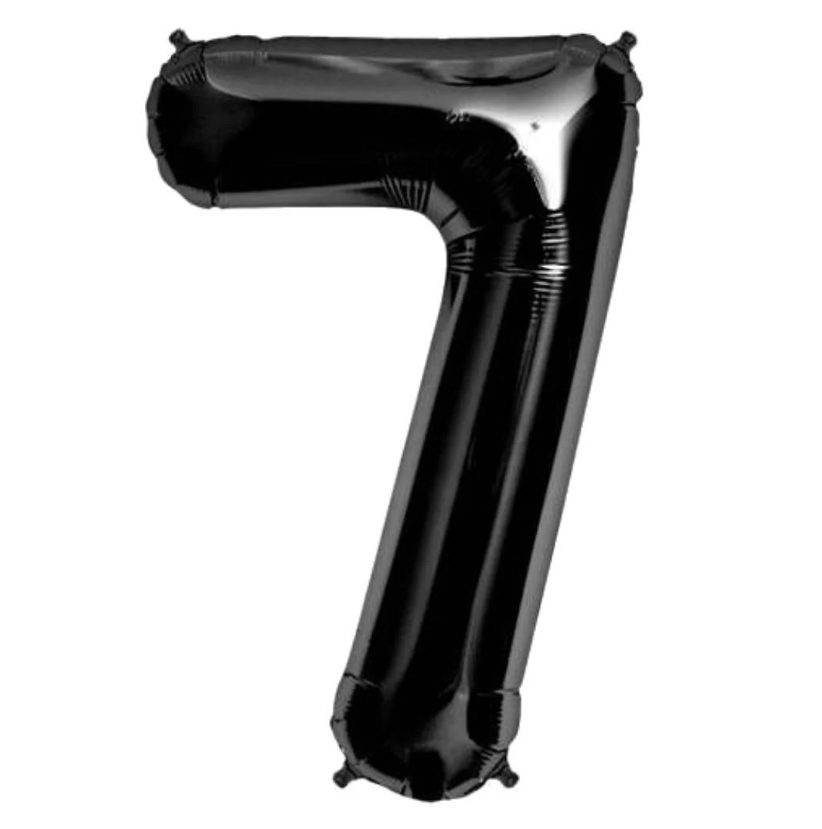 Folyo Balon Siyah 7 34 İnç 76 Cm